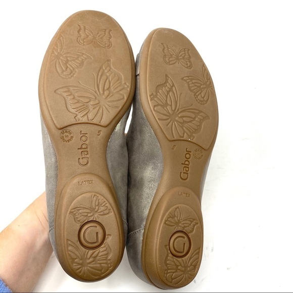 Gabor shimmering Leather Buridge L Ballet Flats - Picture 5 of 8